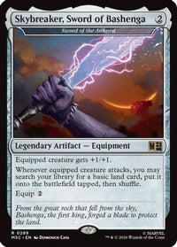 Skybreaker, Sword of Bashenga - Sword of the Animist (Surge Foil) -  Foil (MSC-289) - Commander: Marvel Super Heroes