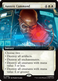 Austere Command (Extended Art) -  (MSC-294) - Commander: Marvel Super Heroes