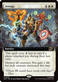 Avenge (Extended Art) -  (MSC-295) - Commander: Marvel Super Heroes