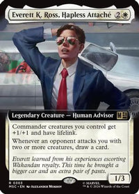 Everett K. Ross, Hapless Attache (Extended Art) -  Foil (MSC-303) - Commander: Marvel Super Heroes