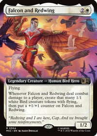 Falcon and Redwing (Extended Art) -  (MSC-304) - Commander: Marvel Super Heroes