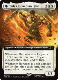 Hercules, Olympian Hero (Extended Art) -  Foil (MSC-308) - Commander: Marvel Super Heroes
