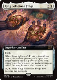 King Solomon's Frogs (Extended Art) -  Foil (MSC-312) - Commander: Marvel Super Heroes