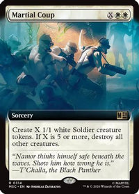 Martial Coup (Extended Art) -  Foil (MSC-314) - Commander: Marvel Super Heroes