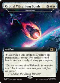 Orbital Vibranium Bomb - Scourglass (Extended Art) -  Foil (MSC-318) - Commander: Marvel Super Heroes