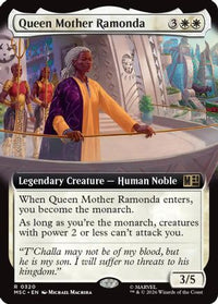 Queen Mother Ramonda (Extended Art) -  Foil (MSC-320) - Commander: Marvel Super Heroes