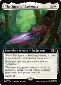 The Spear of Bashenga (Extended Art) -  Foil (MSC-322) - Commander: Marvel Super Heroes