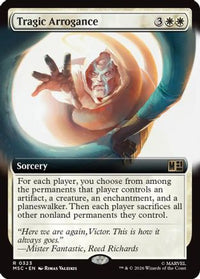 Tragic Arrogance (Extended Art) -  Foil (MSC-323) - Commander: Marvel Super Heroes