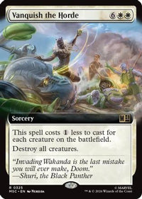 Vanquish the Horde (Extended Art) -  Foil (MSC-325) - Commander: Marvel Super Heroes