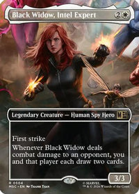 Black Widow, Intel Expert (Borderless) -  (MSC-504) - Commander: Marvel Super Heroes