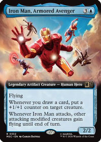 Iron Man, Armored Avenger (Extended Art) -  (MSC-332) - Commander: Marvel Super Heroes
