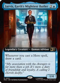 Jarvis, Earth's Mightiest Butler (Extended Art) -  (MSC-333) - Commander: Marvel Super Heroes