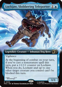 Lockjaw, Slobbering Teleporter (Extended Art) -  Foil (MSC-336) - Commander: Marvel Super Heroes