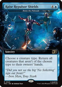 Raise Repulsor Shields - Raise the Palisade (Extended Art) -  (MSC-340) - Commander: Marvel Super Heroes