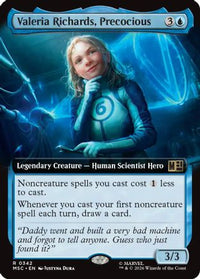 Valeria Richards, Precocious (Extended Art) -  Foil (MSC-342) - Commander: Marvel Super Heroes