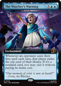 The Watcher's Warning - Mind's Dilation (Extended Art) -  Foil (MSC-344) - Commander: Marvel Super Heroes