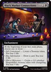 Black Market Connections (Extended Art) -  Foil (MSC-346) - Commander: Marvel Super Heroes