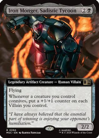 Iron Monger, Sadistic Tycoon (Extended Art) -  (MSC-350) - Commander: Marvel Super Heroes