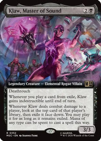 Klaw, Master of Sound (Extended Art) -  (MSC-352) - Commander: Marvel Super Heroes