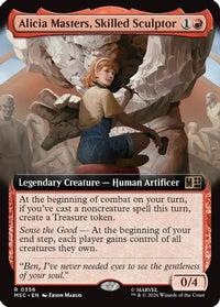 Alicia Masters, Skilled Sculptor (Extended Art) -  Foil (MSC-356) - Commander: Marvel Super Heroes