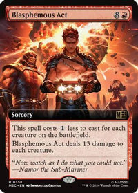 Blasphemous Act (Extended Art) -  Foil (MSC-358) - Commander: Marvel Super Heroes
