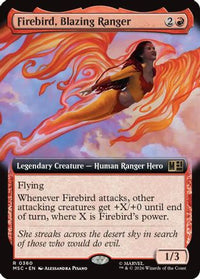 Firebird, Blazing Ranger (Extended Art) -  (MSC-360) - Commander: Marvel Super Heroes