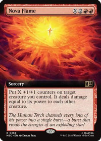 Nova Flame (Extended Art) -  Foil (MSC-368) - Commander: Marvel Super Heroes