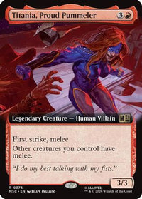 Titania, Proud Pummeler (Extended Art) -  Foil (MSC-374) - Commander: Marvel Super Heroes