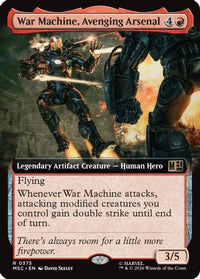 War Machine, Avenging Arsenal (Extended Art) -  Foil (MSC-375) - Commander: Marvel Super Heroes