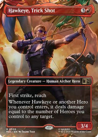 Hawkeye, Trick Shot (Borderless) -  (MSC-506) - Commander: Marvel Super Heroes