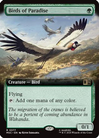 Birds of Paradise (Extended Art) -  Foil (MSC-377) - Commander: Marvel Super Heroes
