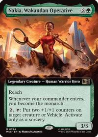 Nakia, Wakandan Operative (Extended Art) -  Foil (MSC-384) - Commander: Marvel Super Heroes