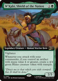 W'Kabi, Shield of the Nation (Extended Art) -  (MSC-387) - Commander: Marvel Super Heroes