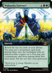 Wakanda Forever! (Extended Art) -  Foil (MSC-388) - Commander: Marvel Super Heroes