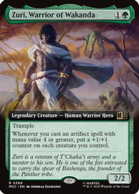 Zuri, Warrior of Wakanda (Extended Art) -  (MSC-389) - Commander: Marvel Super Heroes