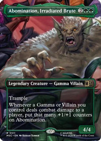 Abomination, Irradiated Brute (Borderless) -  (MSC-511) - Commander: Marvel Super Heroes