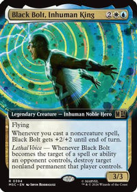 Black Bolt, Inhuman King (Extended Art) -  (MSC-394) - Commander: Marvel Super Heroes
