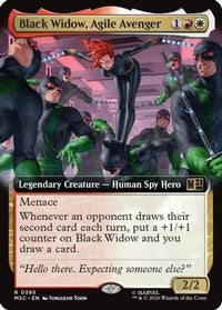 Black Widow, Agile Avenger (Extended Art) -  (MSC-395) - Commander: Marvel Super Heroes