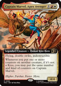 Captain Marvel, Apex Avenger (Extended Art) -  (MSC-396) - Commander: Marvel Super Heroes