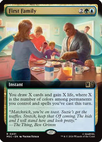 First Family (Extended Art) -  (MSC-401) - Commander: Marvel Super Heroes