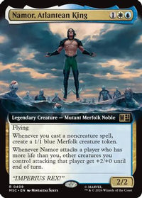 Namor, Atlantean King (Extended Art) -  Foil (MSC-409) - Commander: Marvel Super Heroes