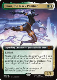 Shuri, the Black Panther (Extended Art) -  Foil (MSC-416) - Commander: Marvel Super Heroes