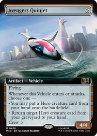 Avengers Quinjet (Extended Art) -  Foil (MSC-426) - Commander: Marvel Super Heroes