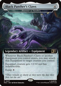 Black Panther's Claws - Hammer of Nazahn (Extended Art) -  Foil (MSC-427) - Commander: Marvel Super Heroes