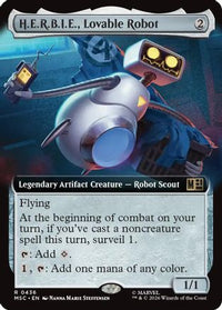 H.E.R.B.I.E., Lovable Robot (Extended Art) -  Foil (MSC-436) - Commander: Marvel Super Heroes