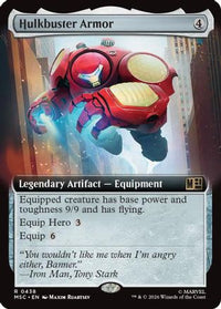 Hulkbuster Armor (Extended Art) -  Foil (MSC-438) - Commander: Marvel Super Heroes