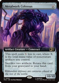 Metalwork Colossus (Extended Art) -  Foil (MSC-442) - Commander: Marvel Super Heroes