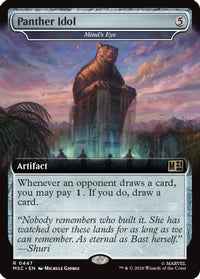 Panther Idol - Mind's Eye (Extended Art) -  Foil (MSC-447) - Commander: Marvel Super Heroes