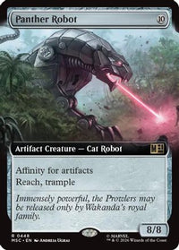 Panther Robot (Extended Art) -  Foil (MSC-448) - Commander: Marvel Super Heroes