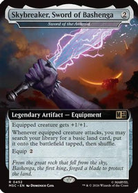 Skybreaker, Sword of Bashenga - Sword of the Animist (Extended Art) -  Foil (MSC-452) - Commander: Marvel Super Heroes
